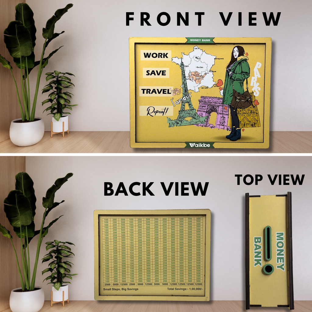 Independent Women Money Saving Box for Adult 1L