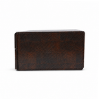 Luxury Brown Leather Jewellery Box with Combination Lock & Multi-Compartment Organizer (30.48 × 24.13 × 13.97 cm)