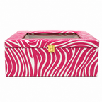Luxury Bangle Storage Box with Mirror – Velvet Jewellery Organizer (30.48 × 30.48 × 12.70 cm)