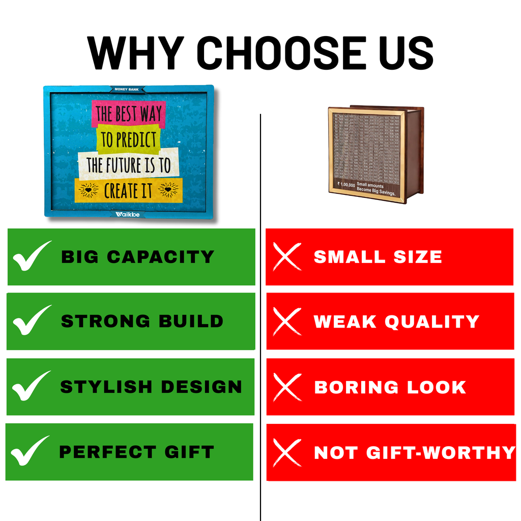 Motivational Money Saving Box for Adult 1L