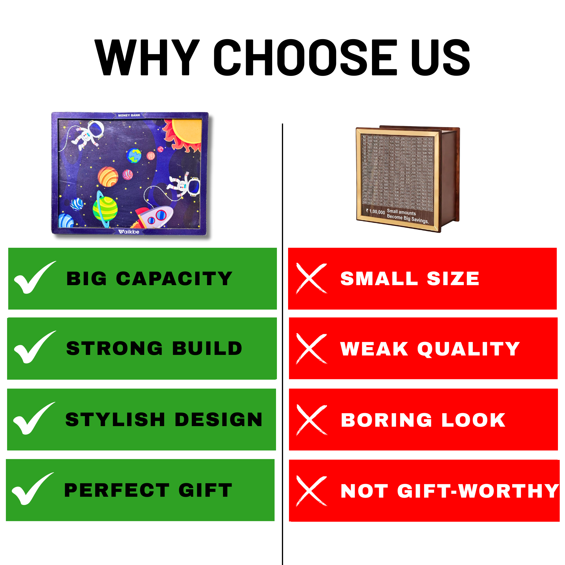 Space Money Saving Box for Adult 1L