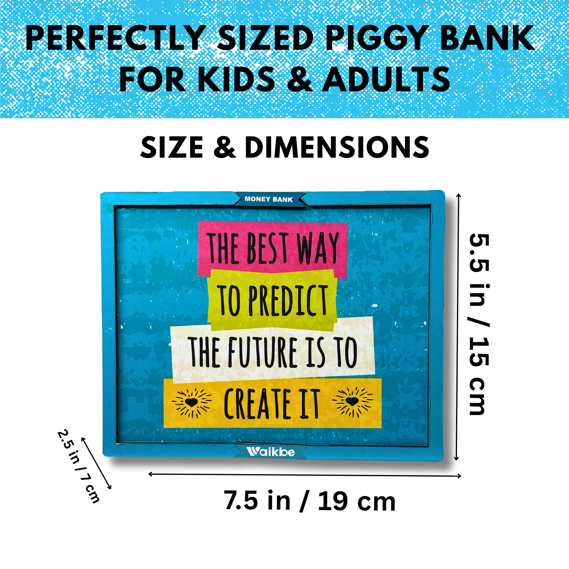 Motivational Money Saving Box for Adult 1L