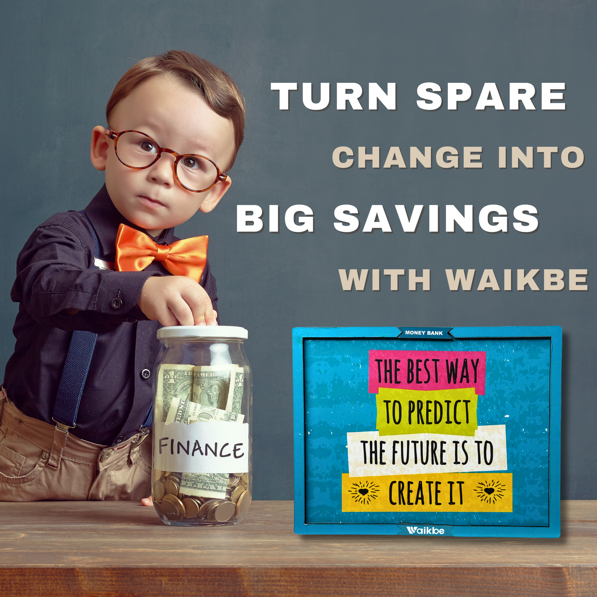 Motivational Money Saving Box for Adult 1L