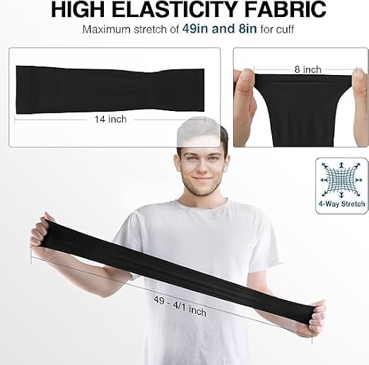 Full Hand Cooling Arm Sleeves for Men & Women | Lightweight & Breathable Gloves for Bike Riding, Cycling & Driving