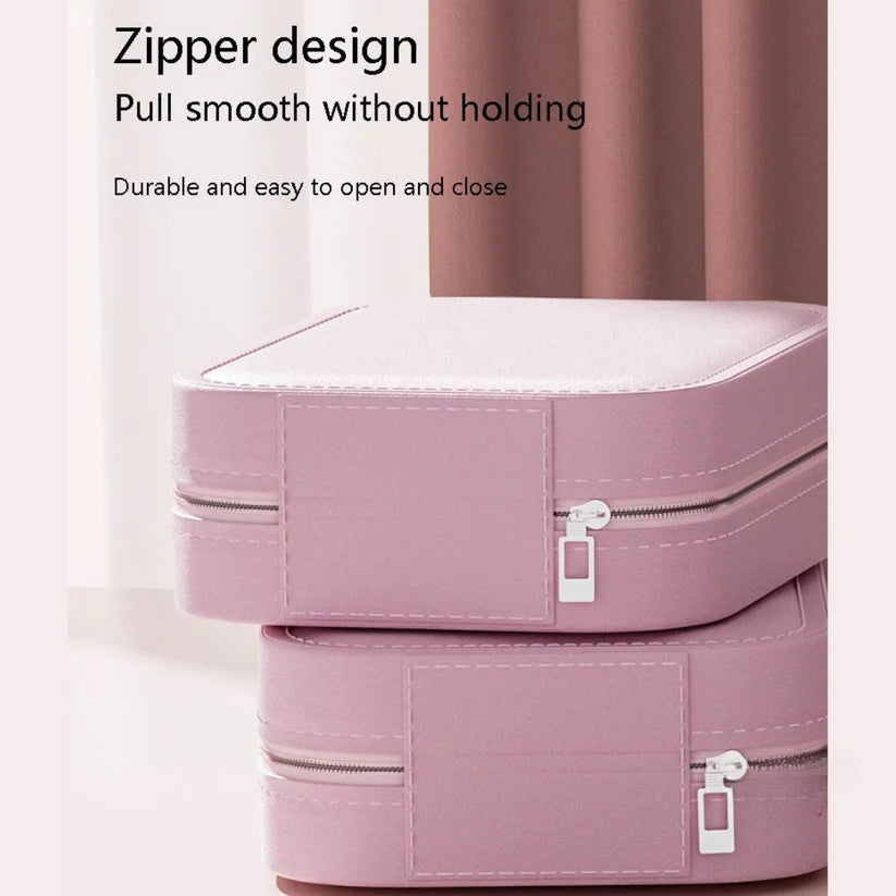 UPKIT Compact Makeup Vanity Box with LED Mirror | Portable Cosmetic Organizer with Touch Light | Travel-Friendly Beauty Storage Case