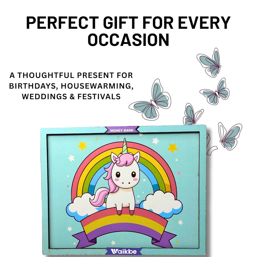 Blue Unicorn Money Saving Box for Adult 1L