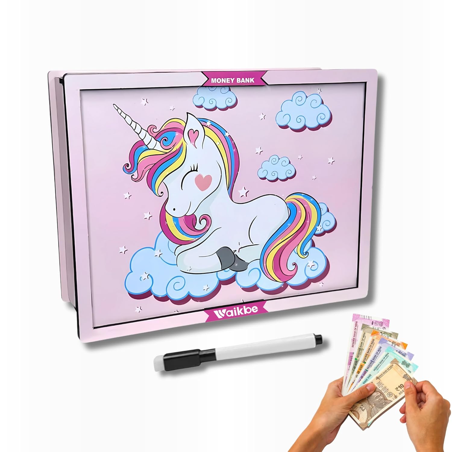 Pink Unicorn Money Saving Box for Adult 1L