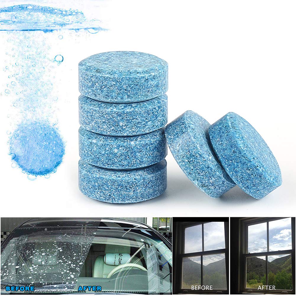 Pack of 5 - Free 5 Tablets, Microfiber Cloth, 1 Microfiber big Duster, 1 Microfiber mini Duster, 1 Detailing Brush