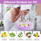 Collapsible Silicone Bowl with Built-in Ice Tray for Home Ice Water Facials