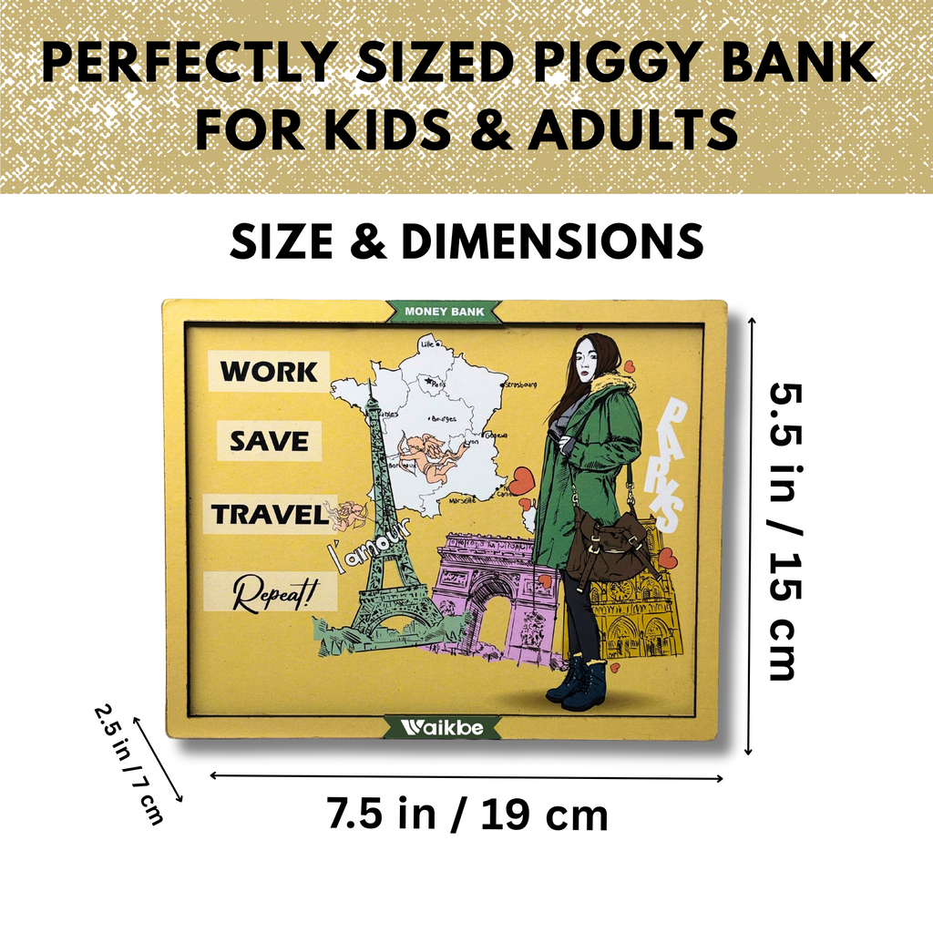 Independent Women Money Saving Box for Adult 1L