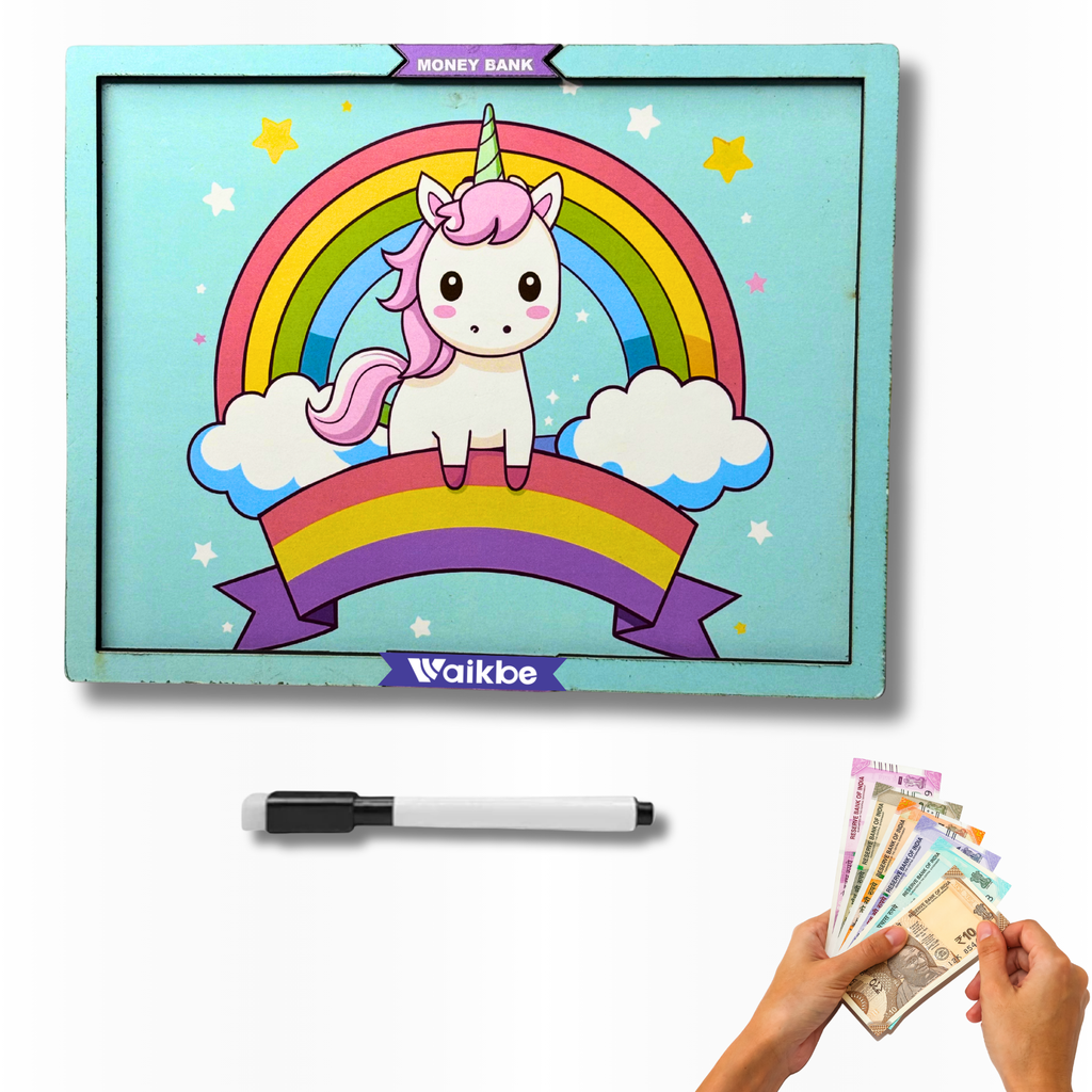 Blue Unicorn Money Saving Box for Adult 1L